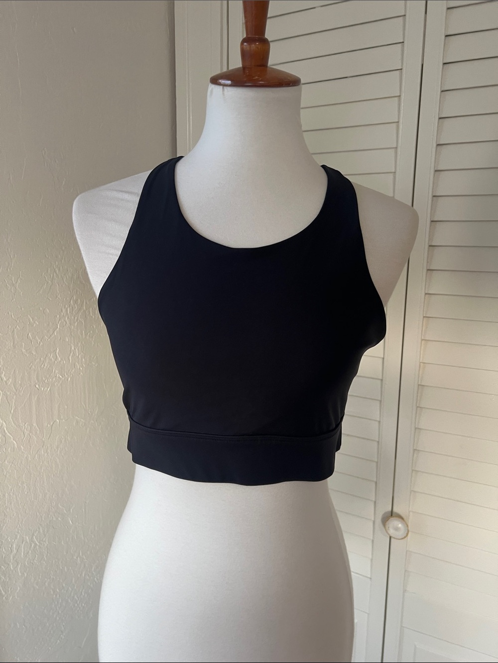 Fabletics Black High-Neck Sports Bra